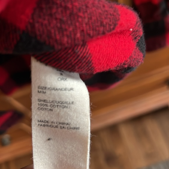 WOOLRICH |  Heavy Duty Flannel Shirt - red buffalo check Sz M $210 Retail - Picture 3 of 4